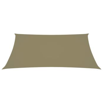 Sonnensegel Oxford-Gewebe Rechteckig 5x6 m Beige