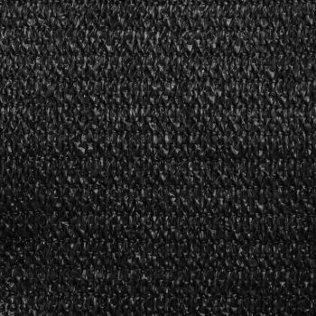 Sonnensegel 160 g/m² Dreieckig Schwarz 5x7x7 m HDPE