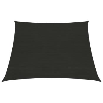 Sonnensegel 160 g/m² Schwarz 4/5x3 m HDPE