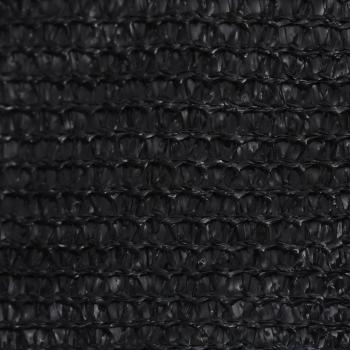 Sonnensegel 160 g/m² Schwarz 4/5x3 m HDPE