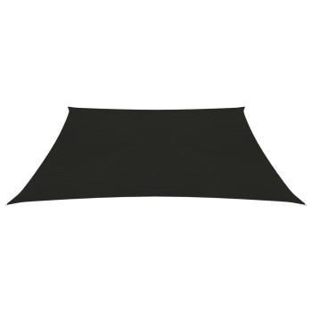 Sonnensegel 160 g/m² Schwarz 4/5x3 m HDPE