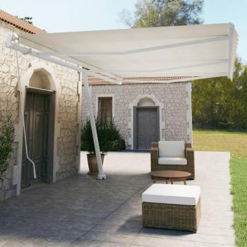 ARDEBO.de - Standmarkise Manuell Einziehbar 600x350 cm Creme