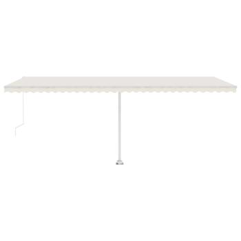 Standmarkise Manuell Einziehbar 600x350 cm Creme