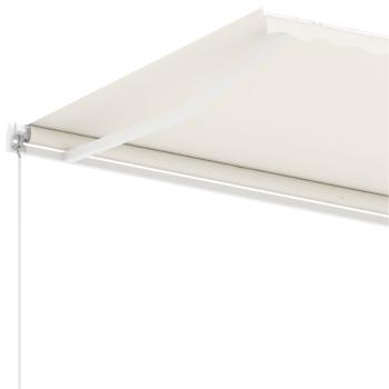 Standmarkise Manuell Einziehbar 600x350 cm Creme