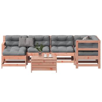 ARDEBO.de - 7-tlg. Garten-Lounge-Set mit Kissen Massivholz Douglasie