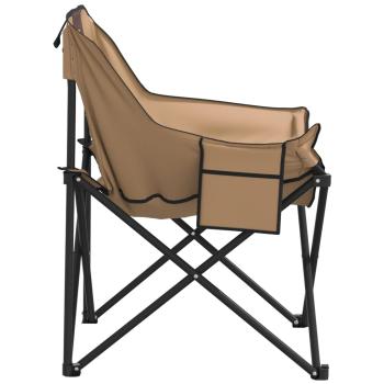 Campingstühle 2 Stk. mit Tasche Klappbar Braun