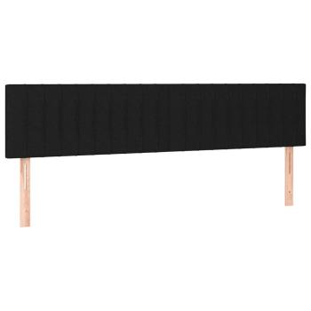 Boxspringbett mit Matratze Schwarz 180x200 cm Stoff