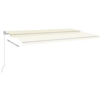 Markise Manuell Einziehbar 600x350 cm Creme