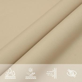 Sonnensegel Oxford-Gewebe Rechteckig 6x8 m Beige