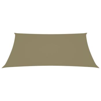 Sonnensegel Oxford-Gewebe Rechteckig 6x8 m Beige