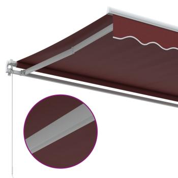 Markise Manuell Weinrot 600x350 cm