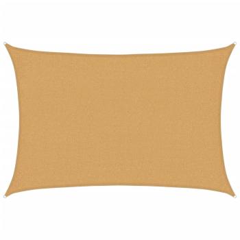 Sonnensegel 160 g/m² Rechteckig Sandfarben 2x2,5 m HDPE