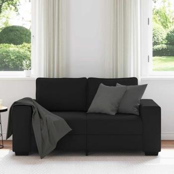 2-Sitzer-Sofa Schwarz 120 cm Stoff