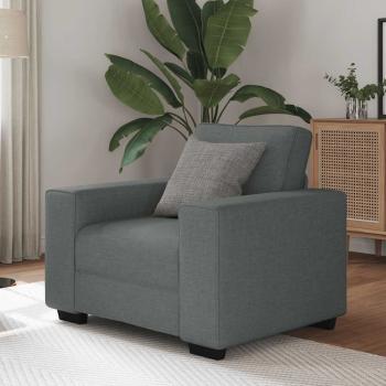 ARDEBO.de - Sessel Dunkelgrau 60 cm Stoff