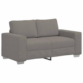 Zweisitzer-Sofa Hellgrau 120 cm Cordstoff
