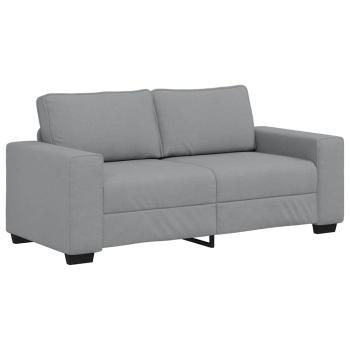 2-Sitzer-Sofa Hellgrau 140 cm Stoff