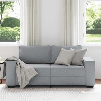 2-Sitzer-Sofa Hellgrau 140 cm Stoff