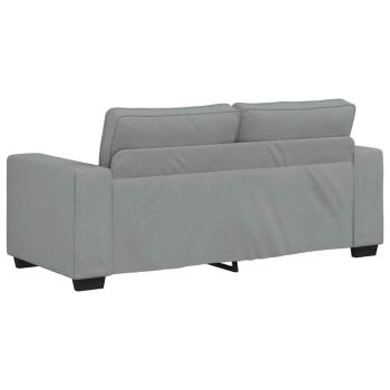 2-Sitzer-Sofa Hellgrau 140 cm Stoff