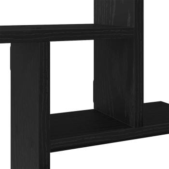 Wandregale 2 Stk. Schwarz Eichen-Optik 38x12x38cm Holzwerkstoff