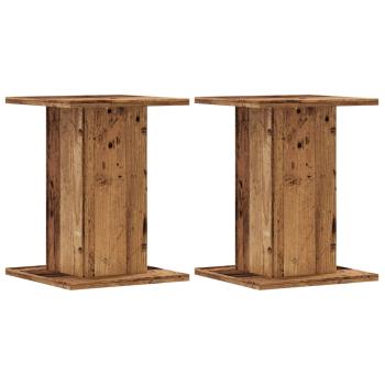 Pflanzenständer 2 Stk. Altholz-Optik 30x30x40 cm Holzwerkstoff