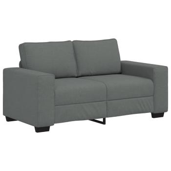 2-Sitzer-Sofa Dunkelgrau 120 cm Stoff