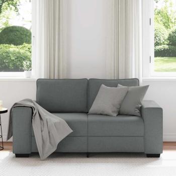 2-Sitzer-Sofa Dunkelgrau 120 cm Stoff