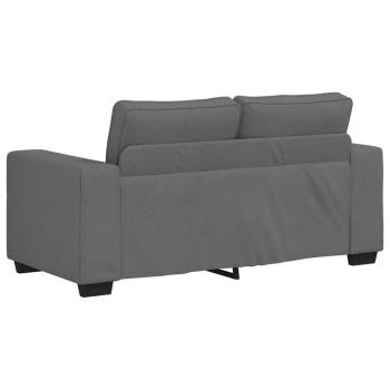 2-Sitzer-Sofa Dunkelgrau 120 cm Stoff