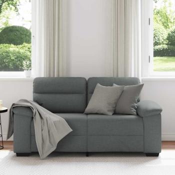 2-Sitzer-Sofa Dunkelgrau 120 cm Stoff