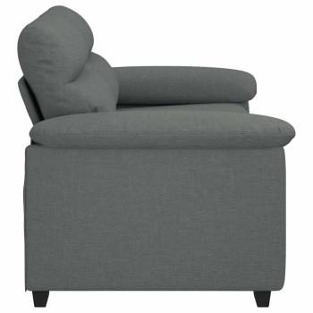 2-Sitzer-Sofa Dunkelgrau 120 cm Stoff