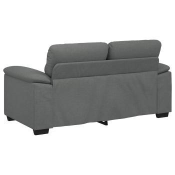 2-Sitzer-Sofa Dunkelgrau 120 cm Stoff