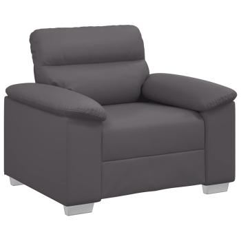 Sessel Grau 60 cm Kunstleder