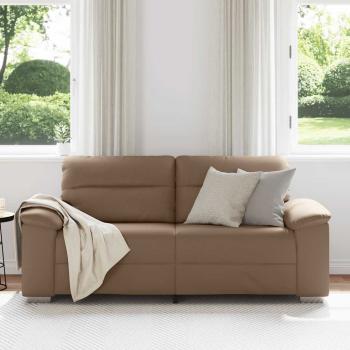 2-Sitzer-Sofa Cappuccino-Braun 140 cm Kunstleder