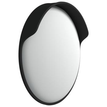 Verkehrsspiegel Konvex Outdoor Schwarz Ø45 cm Polycarbonat