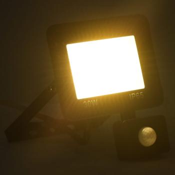LED-Fluter mit Sensor 30 W Warmweiß