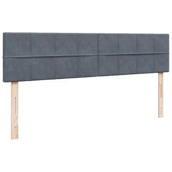 Ottoman-Bett mit Matratze Dunkelgrau 200x200 cm Samt