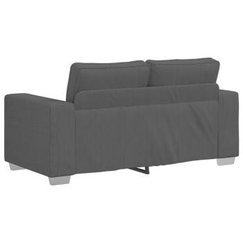 Zweisitzer-Sofa Dunkelgrau 120 cm Cordstoff
