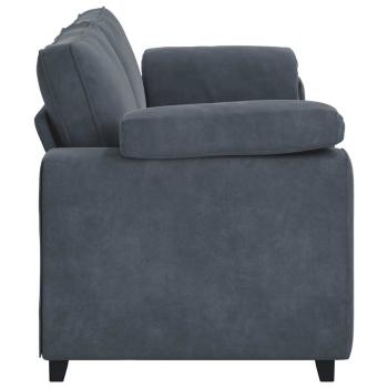 3-Sitzer-Sofa Dunkelgrau 178 cm Samt