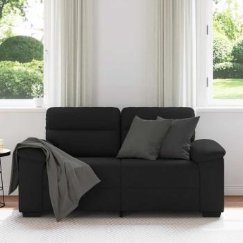 ARDEBO.de - 2-Sitzer-Sofa Schwarz 120 cm Stoff