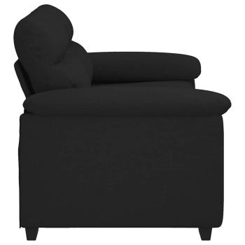 2-Sitzer-Sofa Schwarz 160x81x84 cm Stoff