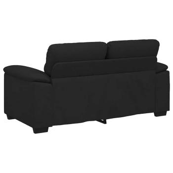 2-Sitzer-Sofa Schwarz 160x81x84 cm Stoff