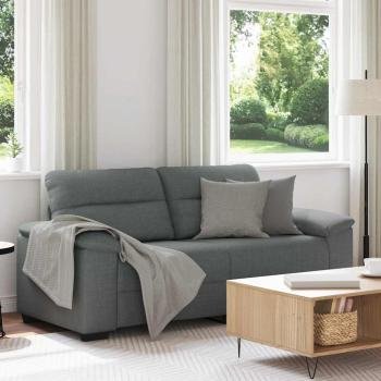ARDEBO.de - 2-Sitzer-Sofa Dunkelgrau 140 cm Stoff
