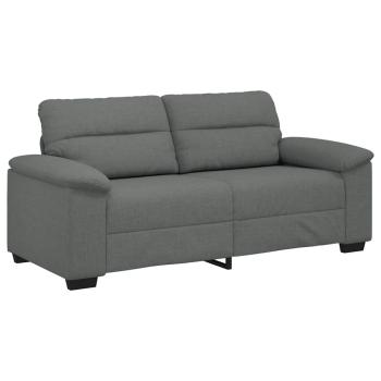 2-Sitzer-Sofa Dunkelgrau 140 cm Stoff