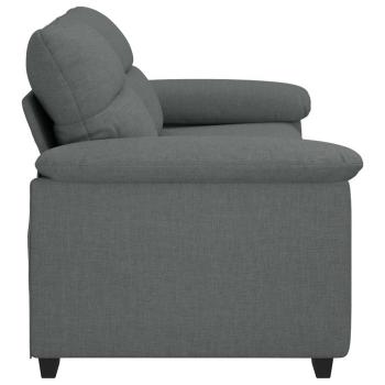 2-Sitzer-Sofa Dunkelgrau 140 cm Stoff