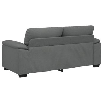 2-Sitzer-Sofa Dunkelgrau 140 cm Stoff