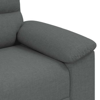 2-Sitzer-Sofa Dunkelgrau 140 cm Stoff
