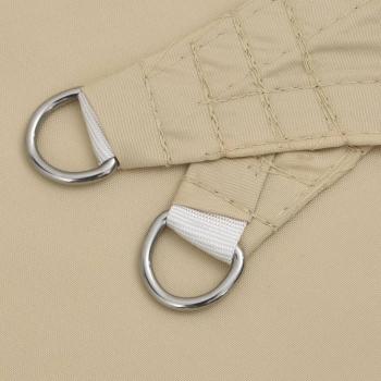 Sonnensegel Oxford-Gewebe Rechteckig 6x7 m Beige