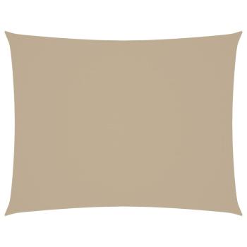 Sonnensegel Oxford-Gewebe Rechteckig 6x7 m Beige