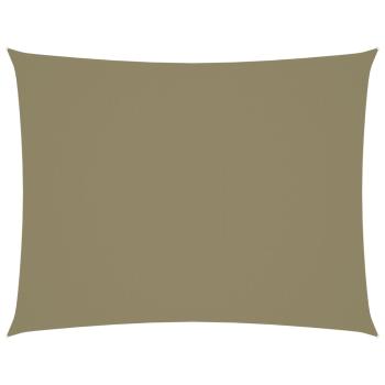Sonnensegel Oxford-Gewebe Rechteckig 6x7 m Beige