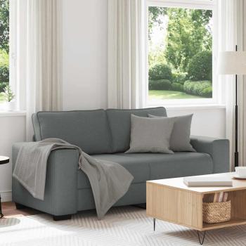 ARDEBO.de - 2-Sitzer-Sofa Dunkelgrau 140 cm Stoff