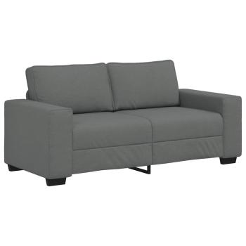 2-Sitzer-Sofa Dunkelgrau 140 cm Stoff